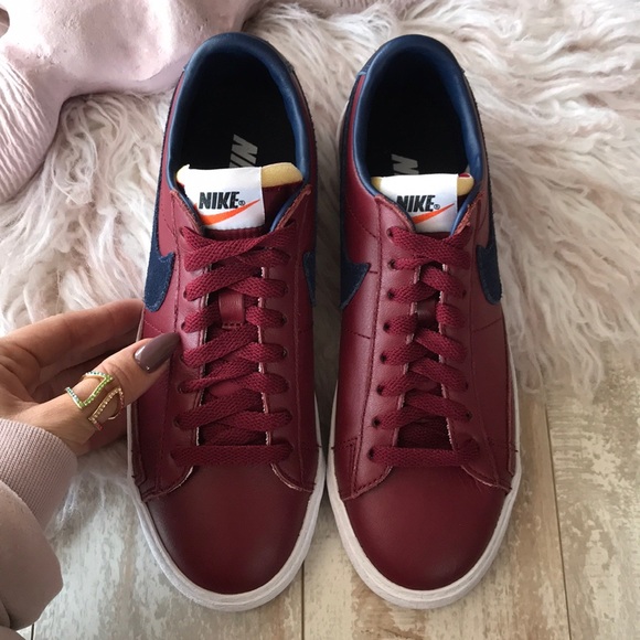 NWT Nike ID blazer maroon leather custom - Picture 3 of 7